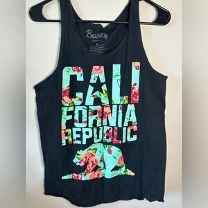 Bowery Supply Co Black California‎ Republic Tank Top Size S